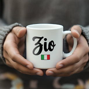 Zio Italiaanse Vlag Mok - Oom