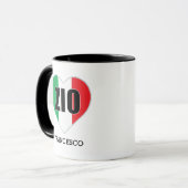 ZIO Italien Oncle Drapeau Coeur Mug (Devant gauche)