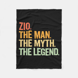 Zio Man Myth Legend Retro Artwork Fleece Deken