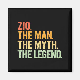 Zio Man Myth Legend Retro Artwork Magneet