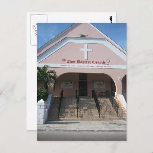 Zion Baptist kerk Briefkaart (Voorkant / Achterkant)