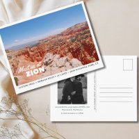  Zion Bruiloft Save the Date Briefkaart