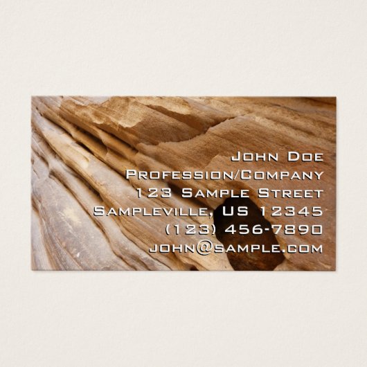 Zion Canyon Mur I Abstrait Nature Photographie (Devant)