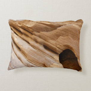 Zion Canyon Wall I Abstracte Natuur Fotografie Decoratief Kussen