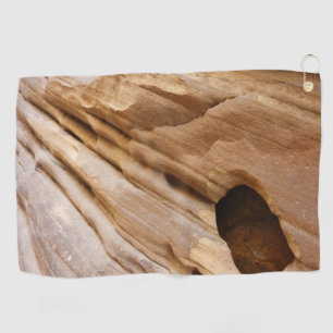 Zion Canyon Wall I Abstracte Natuur Fotografie Golfhanddoek