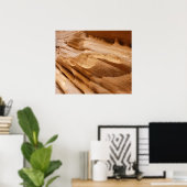 Zion Canyon Wall II Red Rock Abstracte fotografie Poster (Thuiskantoor)