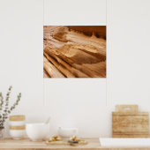 Zion Canyon Wall II Red Rock Abstracte fotografie Poster (Keuken)