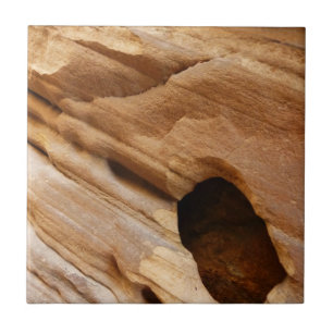 Zion Canyon Wand I Abstracte Natuurfotografie Tegeltje