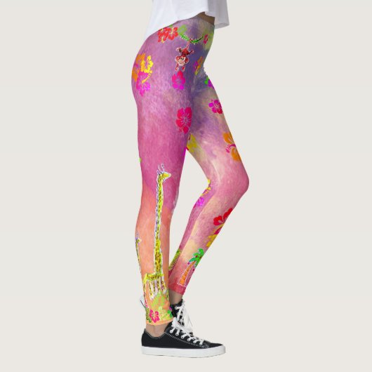 Zion de Aap & Stretch Giraffe Leggings (Rechts)