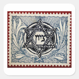 Zion Magen David Jerusalem Israel JNF- KKL Vierkante Sticker