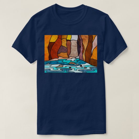 Zion Narrows Art T-shirt (Design voorkant)
