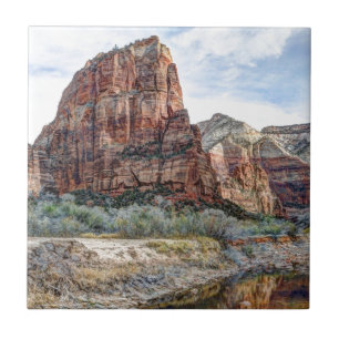 Zion National Park Angels Landing - Digitale verf Tegeltje