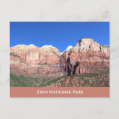 Zion National Park Briefkaart (Voorkant)
