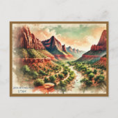 Zion National Park briefkaarten (Voorkant)
