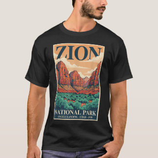 Zion National Park Buitenactiviteiten Angels Landi T-shirt