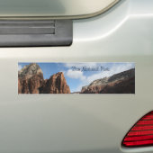 Zion National Park Bumpersticker (Op auto)
