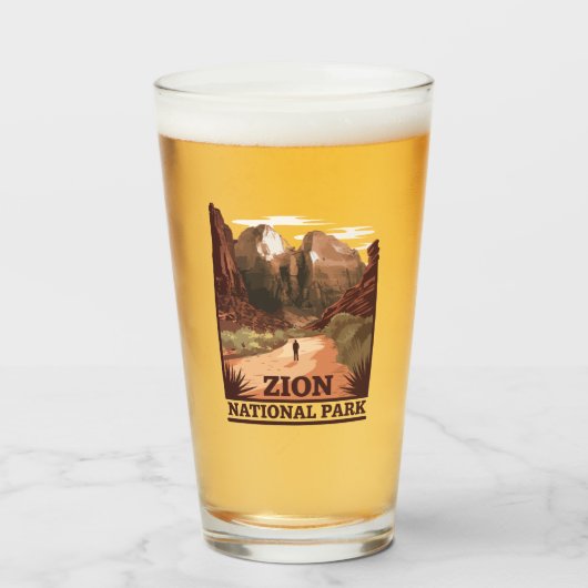 Zion National Park Glas (Voorkant gevuld)