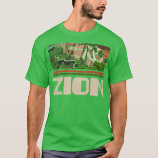 Zion National Park Natuur liefhebber Retro Skyl T-shirt