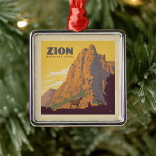 Zion National Park   Ram Metalen Ornament