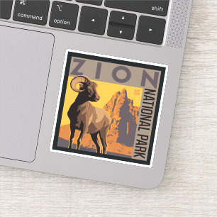 Zion National Park   Ram Sticker