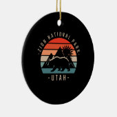 Zion National Park Retro Keramisch Ornament (Rechts)