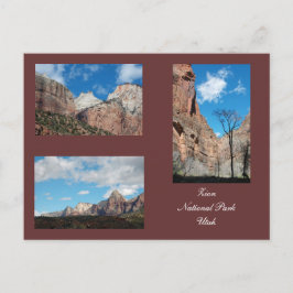 Zion National Park Sjabloon Briefkaart