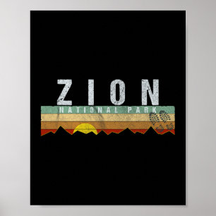 Zion National Park T-shirt Camping Wandelen T-shir Poster