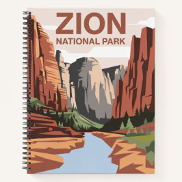 Zion National Park Travel Art Notitieboek