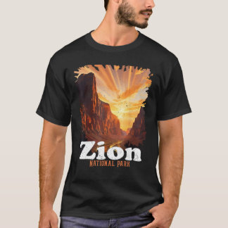 Zion National Park US Trail Verken Utah Kamperen H T-shirt