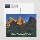 Zion National Park, UT Carte postale (Devant / Derrière)