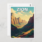 Zion National Park Utah Briefkaart (Voorkant / Achterkant)