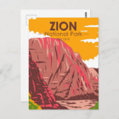 Zion National Park Utah  Briefkaart (Voorkant / Achterkant)