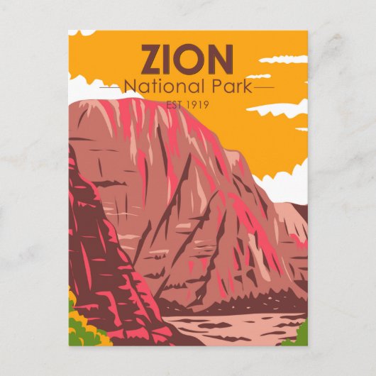 Zion National Park Utah  Briefkaart (Voorkant)