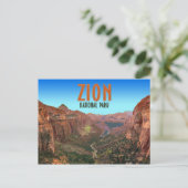 Zion National Park Utah Briefkaart (Staand voorkant)