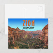 Zion National Park Utah Briefkaart (Voorkant / Achterkant)