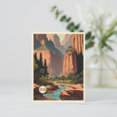 Zion National Park Utah Briefkaart (Staand voorkant)