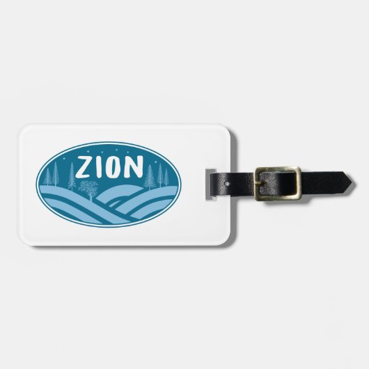 Zion National Park Utah, buitenshuis Bagagelabel (Voorkant horizontaal)