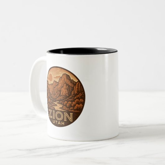 Zion National Park Utah Ceramic Mug (Devant gauche)