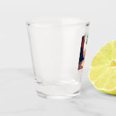 Zion National Park Utah, de waterverf van de Narro Shot Glas (Links)