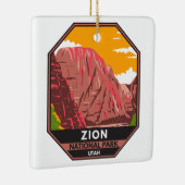 Zion National Park Utah Keramisch Ornament (Rechts)