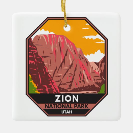 Zion National Park Utah Keramisch Ornament (Voorkant)