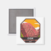 Zion National Park Utah  Magneet (Voorkant / Achterkant)