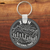 Zion National Park Utah  Monoline Sleutelhanger (Voorkant)