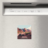Zion National Park Utah Mountains Magneet (Insitu (Vaatwasser))