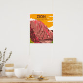 Zion National Park Utah  Poster (Keuken)