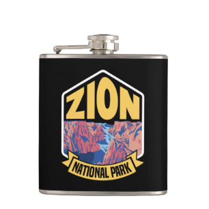Zion National Park Utah Retro Heupfles