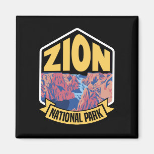 Zion National Park Utah Retro Magneet