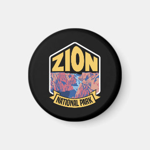 Zion National Park Utah Retro Magneet