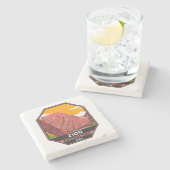 Zion National Park Utah  Stenen Onderzetter (Zijkant)