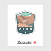 Zion National Park Utah | Sticker Die-Cut (Feuille)